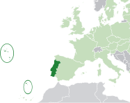 Месторасположение Португалии